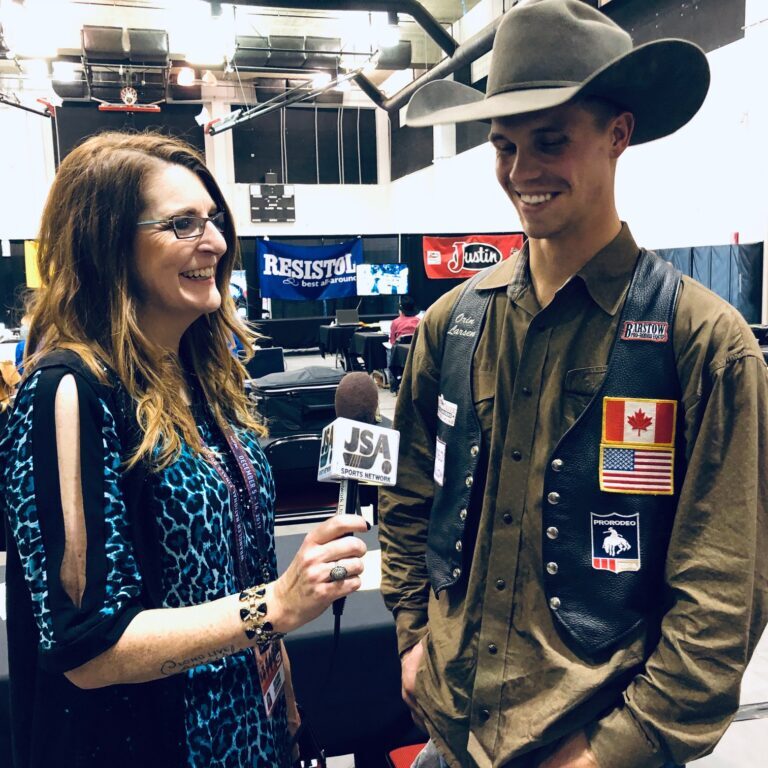 Orin Larsen interviews with Gretchen Kirchmann at the 2019 WNFR