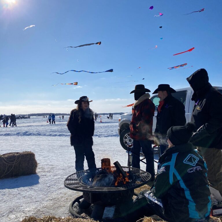 Buffalo Rodeo Committee and Miss Rodeo Minnesota attend Kites on Ice in Buffalo, MN 2021