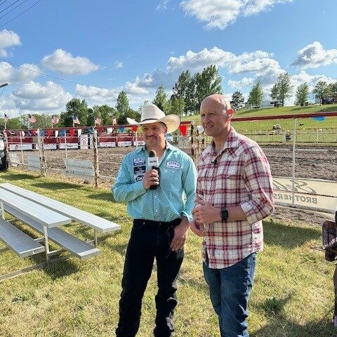 Tanner Aus and Russ Thomas on Valley News Live June 6 2025 copyright Gretchen Kirchmann